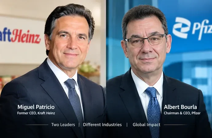Miguel Patricio and Albert Bourla